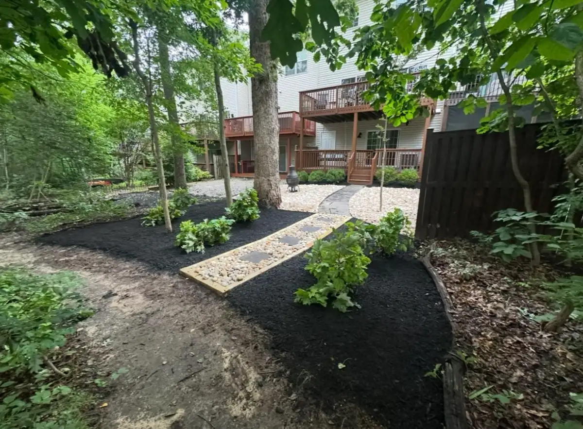 Kevin Schofield designing a landscape in Annapolis