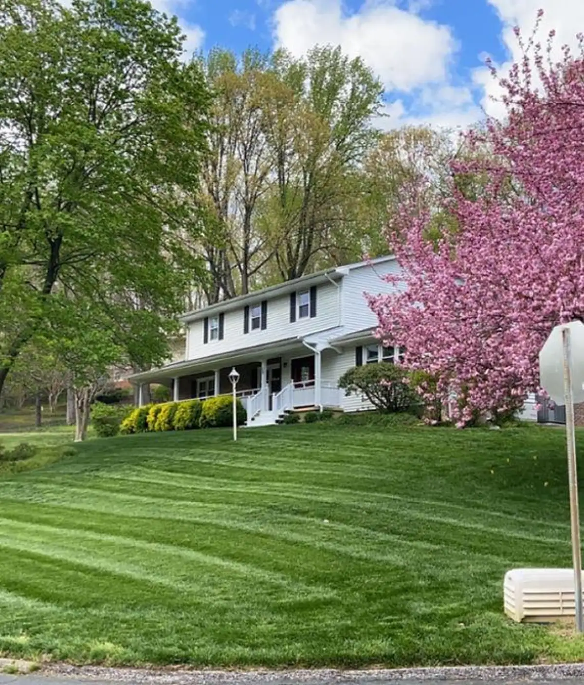 Aeration and overseeding for thick green lawn in Millersville MD