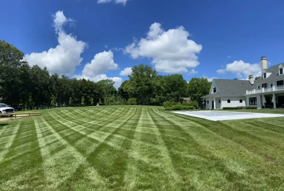 Healthy aerated lawn in Severna Park MD